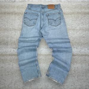 Vintage 90s Levis 505 Jeans 40x30 Regular Straight Leg Fit Light Wash Denim
